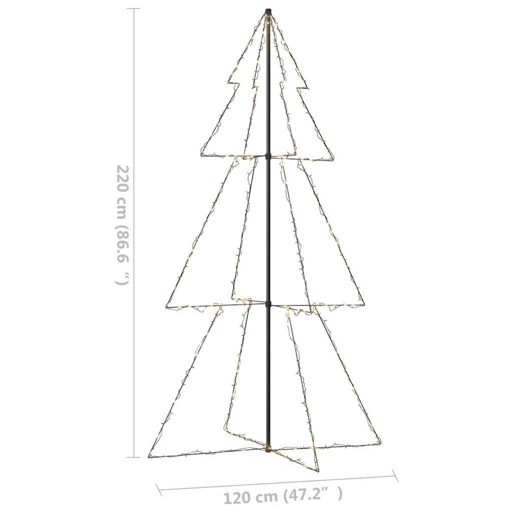 Christmas tree, 120x220cm, conical, 300 LED lights