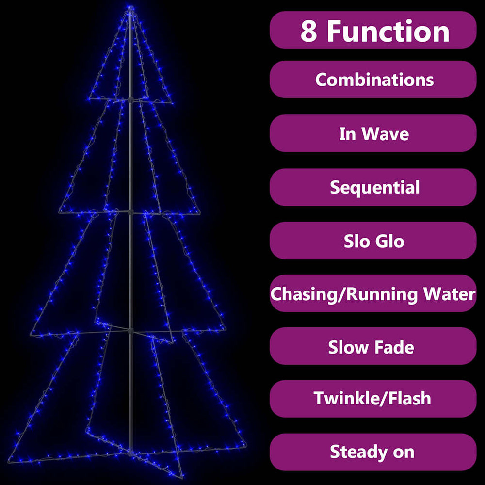 Kalėdų eglutė, PINE POLAR, 143x250cm., kūgio formos, 360 LED lempučių