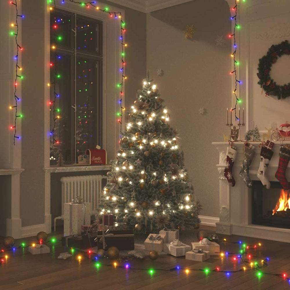 Vītne ar 400 krāsainām LED spuldzītēm MISTLETOE, 40m, 8 apgaismojuma režīmi