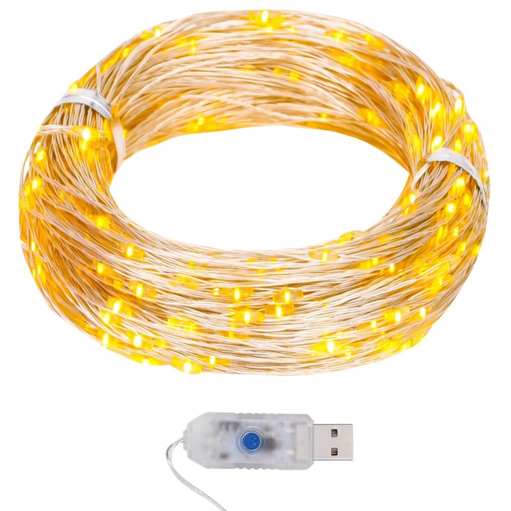 Mikro LED girlianda RIBBON, 40m, 400 šiltų baltų LED, 8 funkcijos