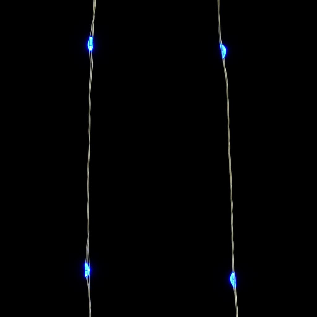 Micro LED garland, 40m, 400 blue LEDs, 8 functions