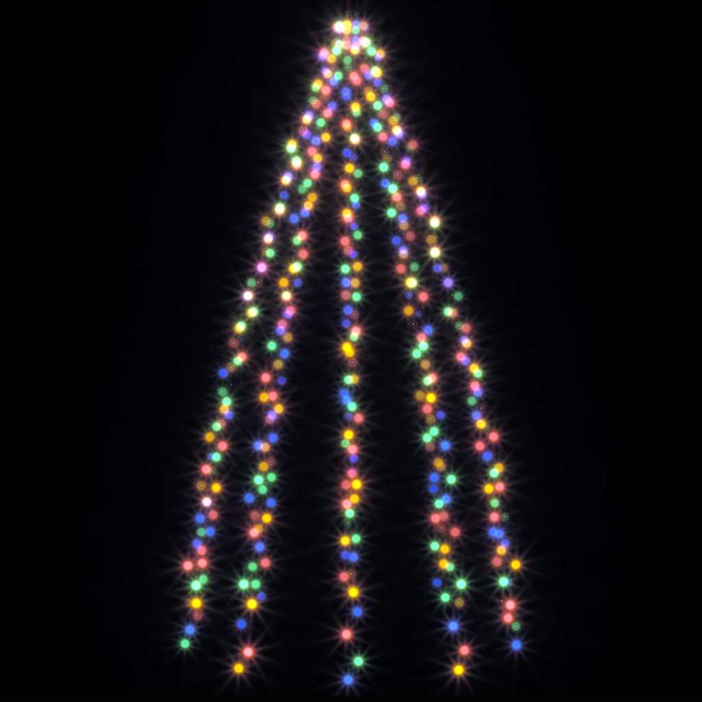 Christmas tree garland with 400 colourful LED lights, 400cm