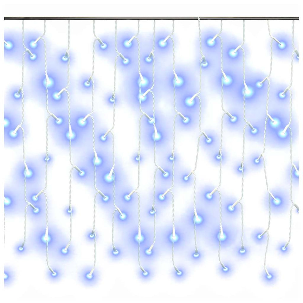 LED girlianda varvekliai GINGERBREAD, 10m, 400 mėlynų LED, 8 funkcijos