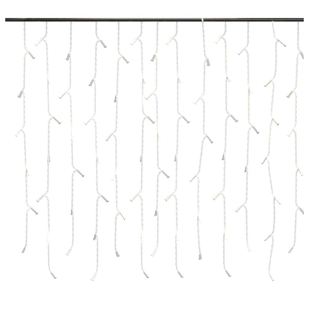 LED girlianda varvekliai GINGERBREAD, 10m, 400 mėlynų LED, 8 funkcijos