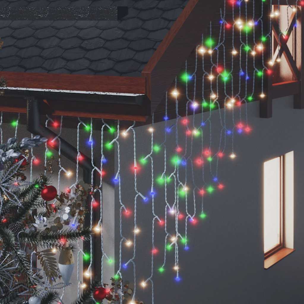 LED virtene lāstekas, 10m, 400 krāsainas LED, 8 funkcijas