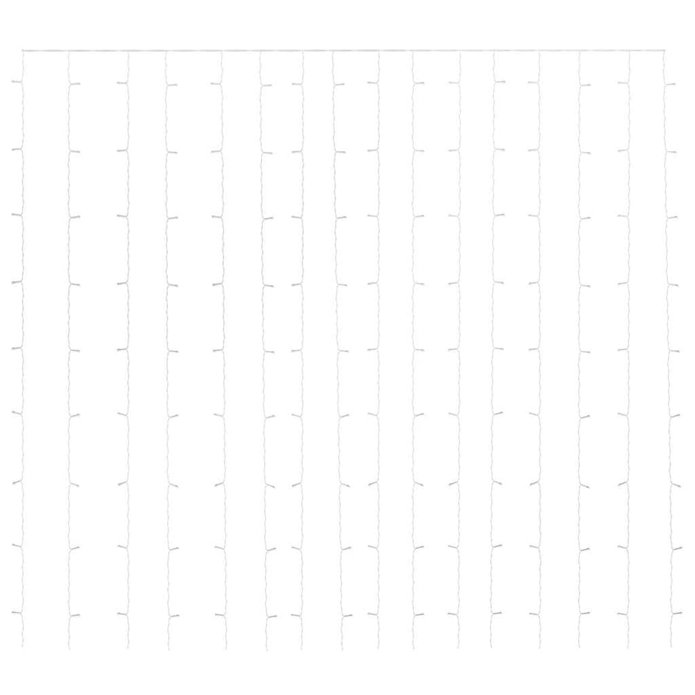 LED lempučių užuolaida CINNAMON, 3x3m, 300 šaltų baltų LED lempučių