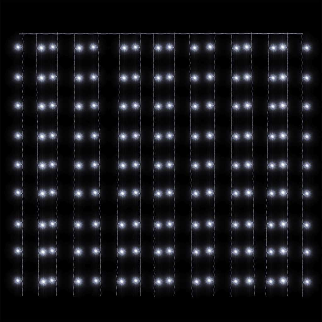 LED lempučių užuolaida CINNAMON, 3x3m, 300 šaltų baltų LED lempučių