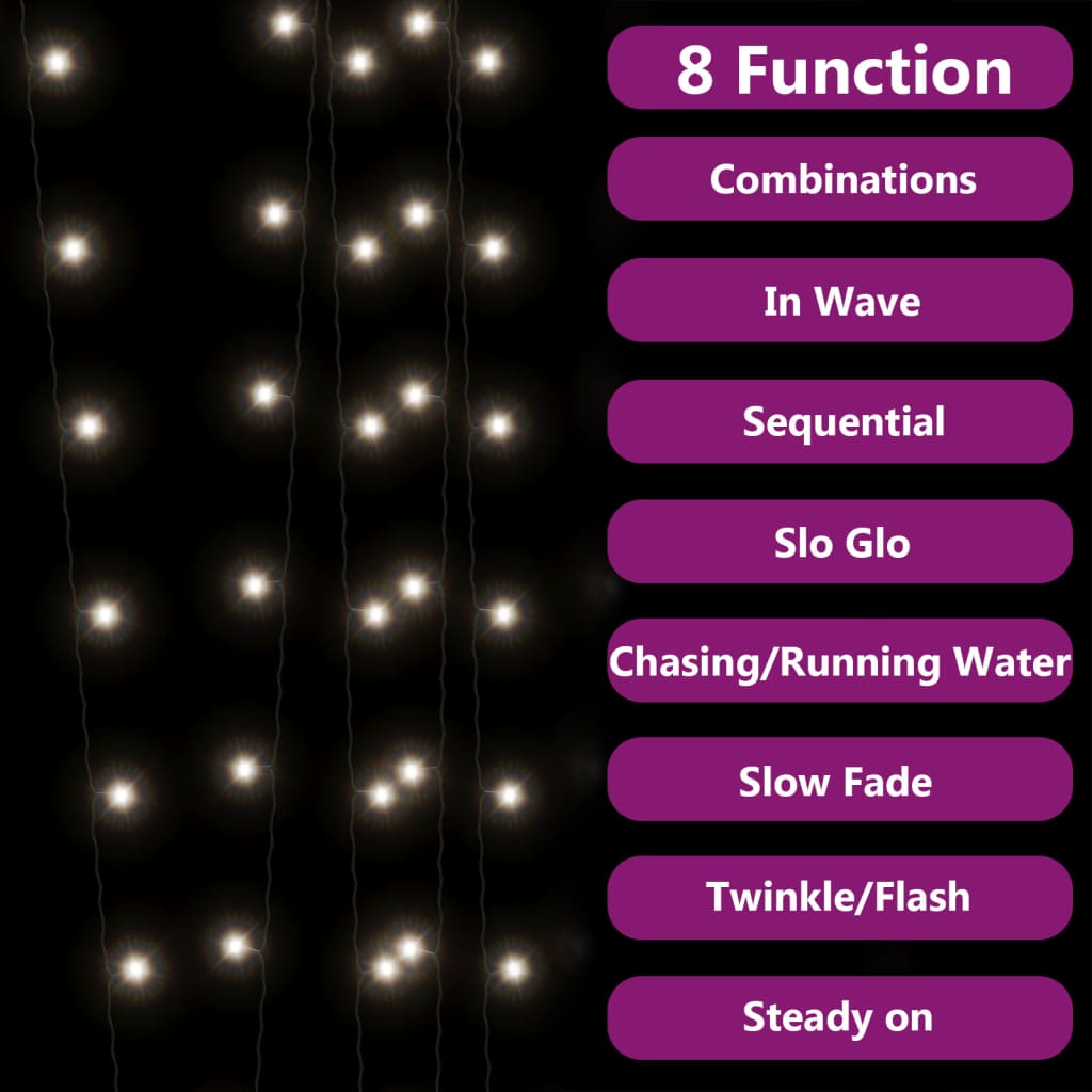 Saulės energija įkraunamos LED lempučių girliandos CAROLS, 2vnt.