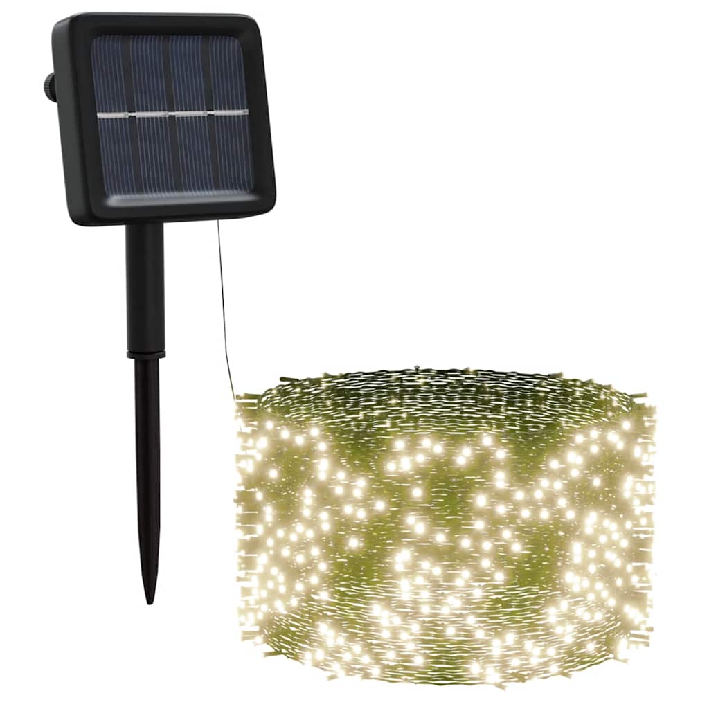 Saulės energija įkraunamos LED lempučių girliandos, 5vnt.
