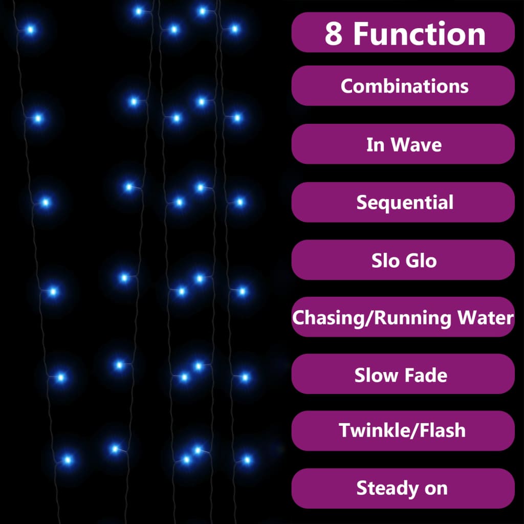 Saulės energija įkraunamos LED lempučių girliandos TINSEL, 5vnt.