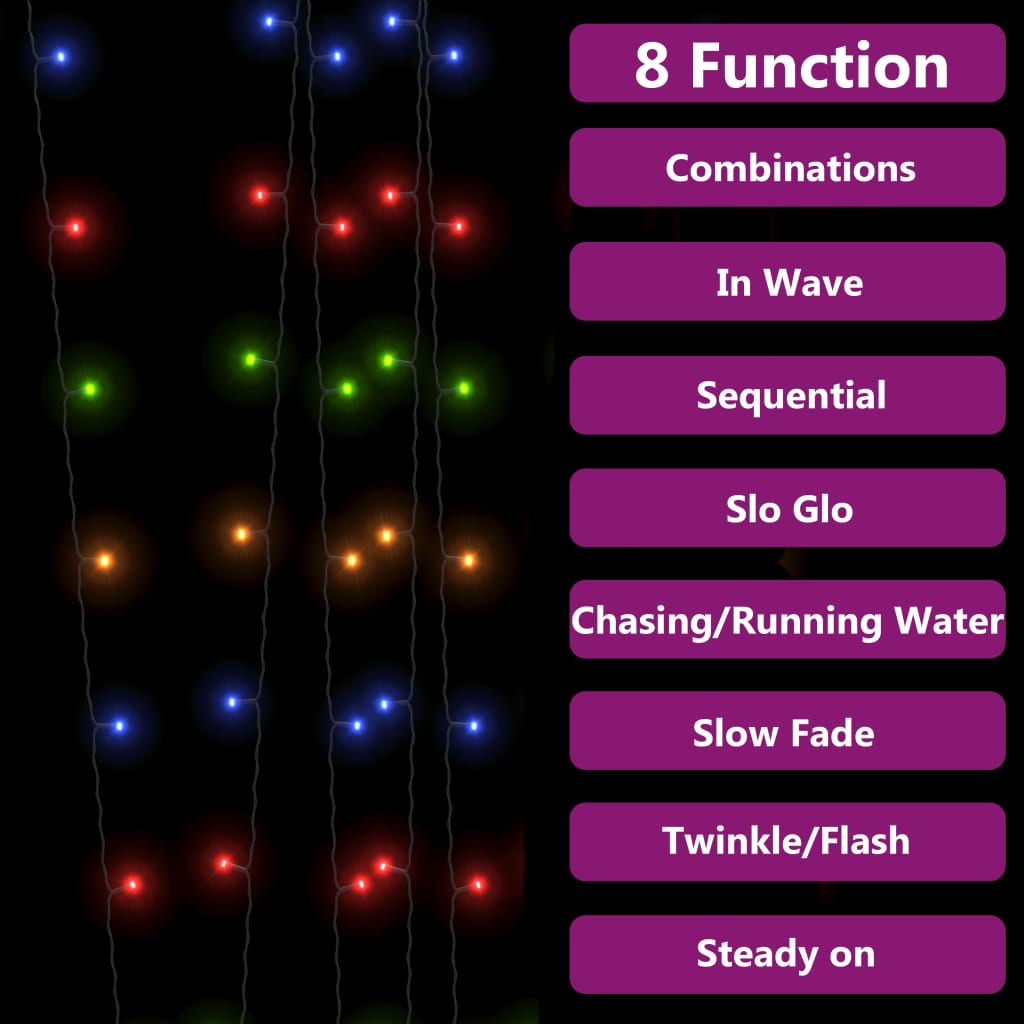 Saulės energija įkraunamos LED lempučių girliandos TINSEL, 5vnt.