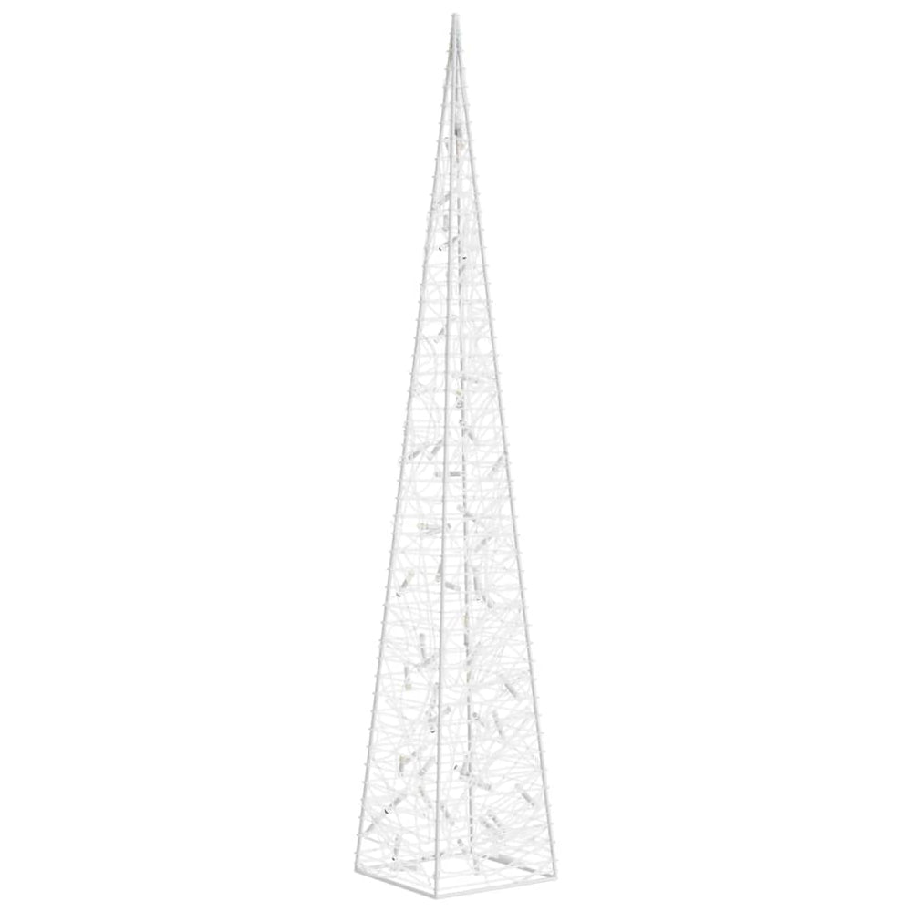 Akrilinė LED dekoracija kūgis FOREST, mėlynos spalvos, 120cm