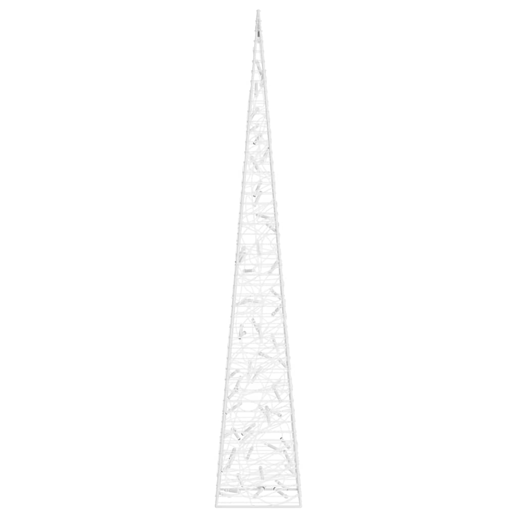 Akrilinė LED dekoracija kūgis FOREST, mėlynos spalvos, 120cm