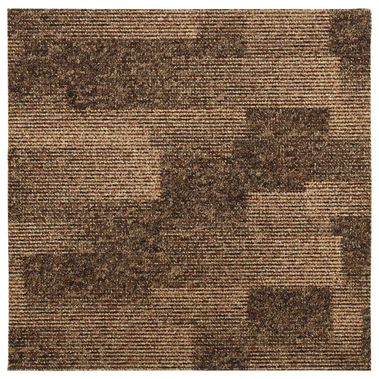 Grindų kilimas 20 pcs Ruda 50 x 50 cm PP