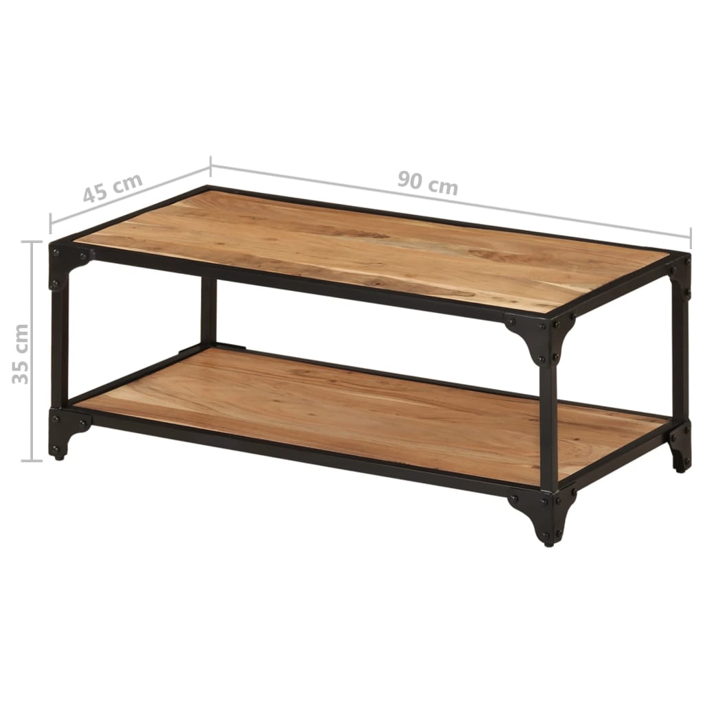 Coffee table, 90x45x35cm, solid acacia wood