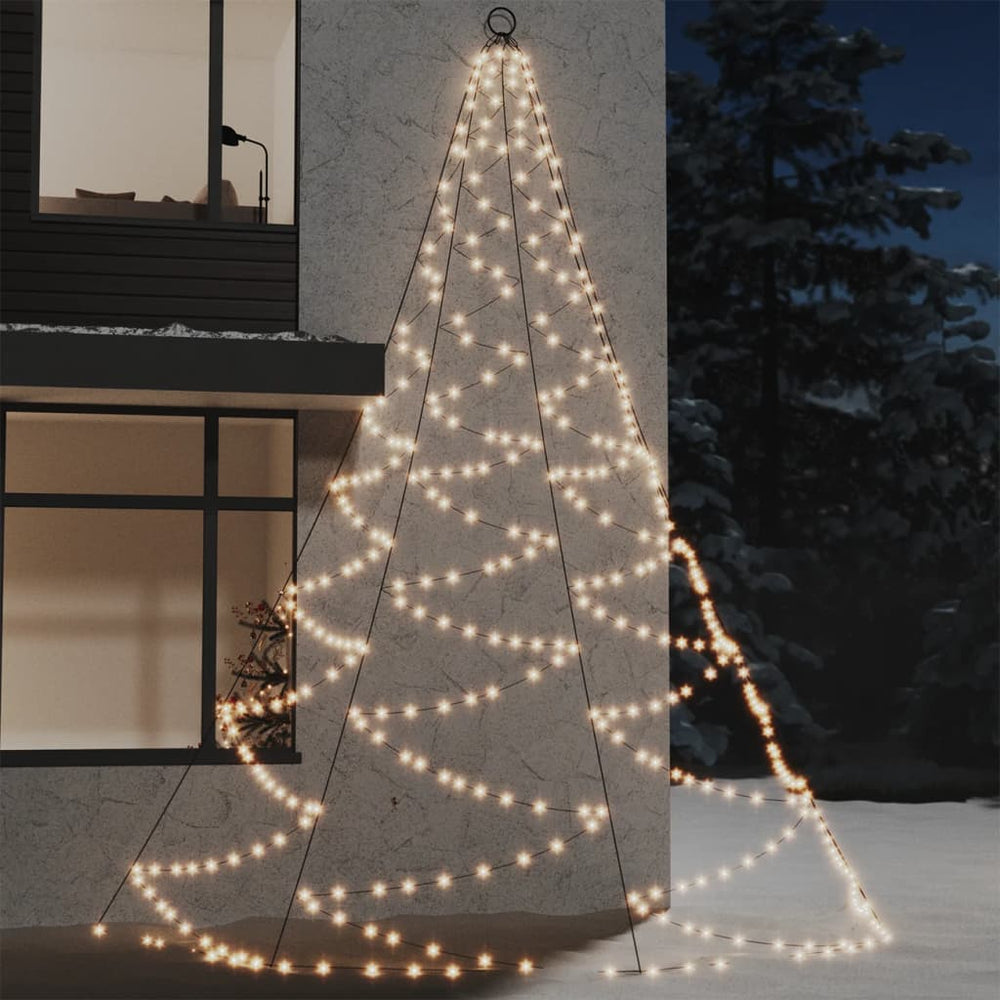 Ant sienos kabinama eglutė CHRISTMAS I, šiltai balta