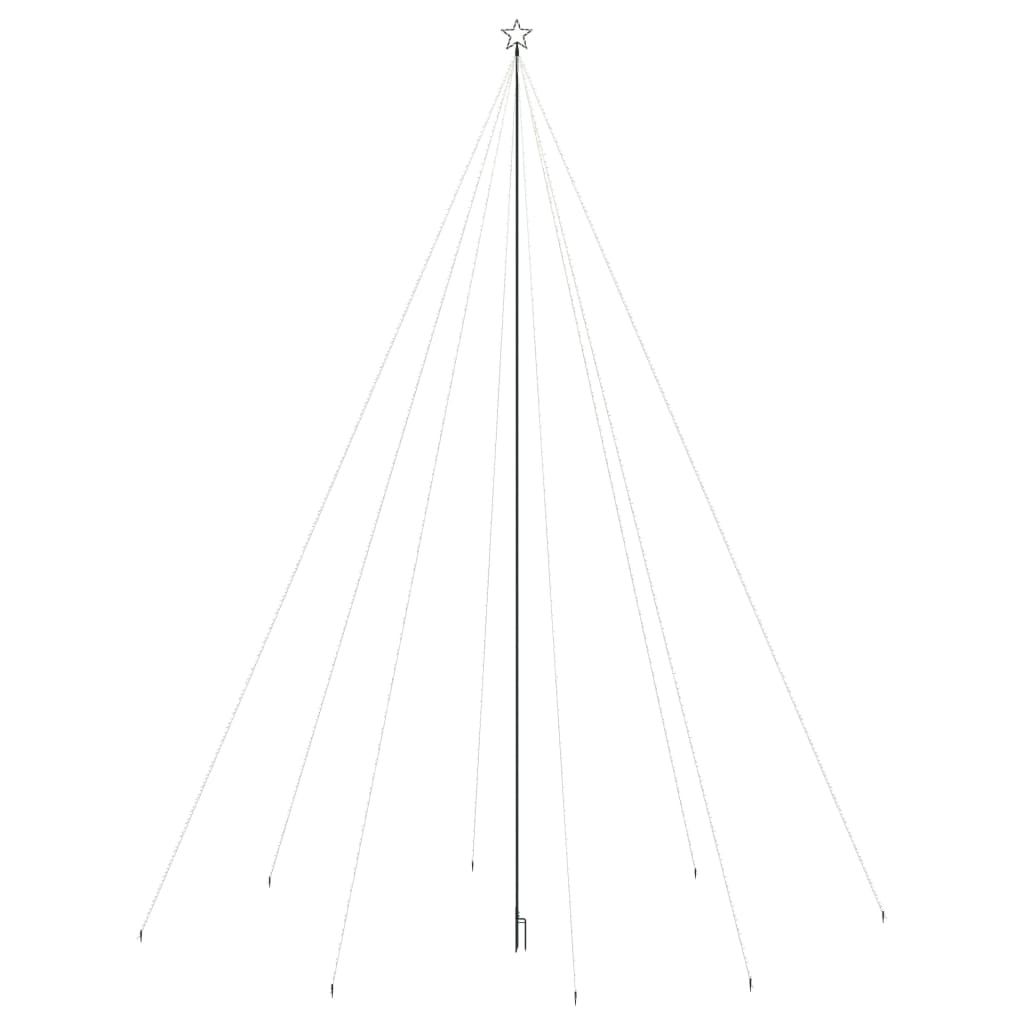 LED Christmas Tree CROWN VALE, Indoor Outdoor 1300 LED Cool White 8 m