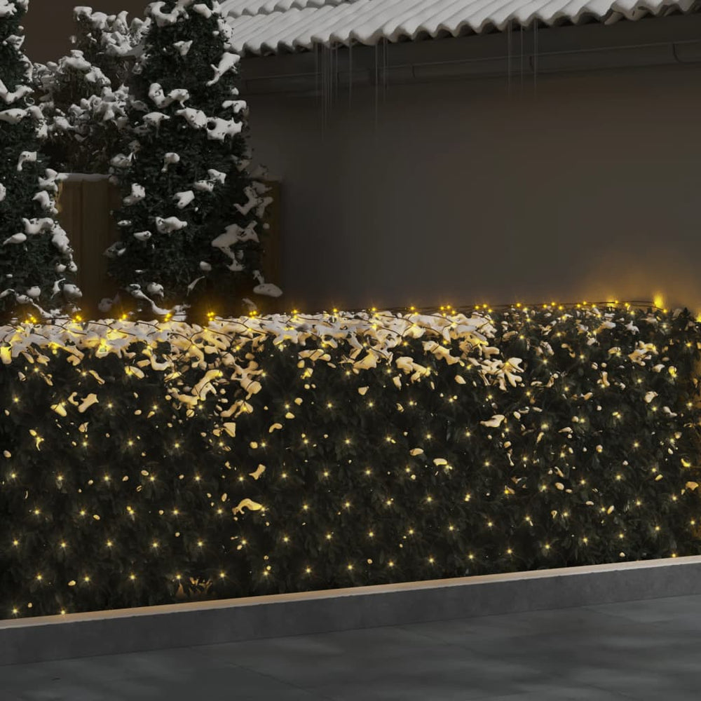 Kalėdinių lempučių tinklas, 3x2m, 204 šiltos baltos LED