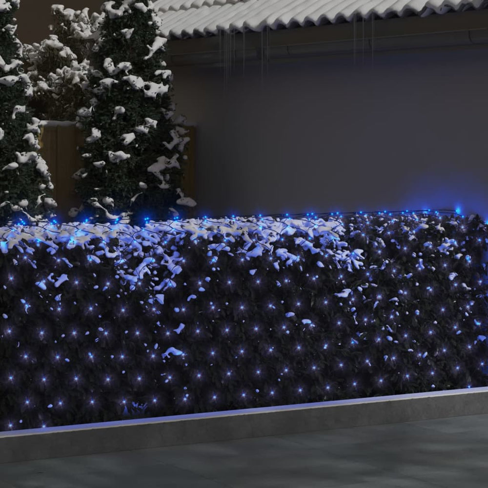 Kalėdinių lempučių tinklas, 3x2m, 204 mėlynos LED