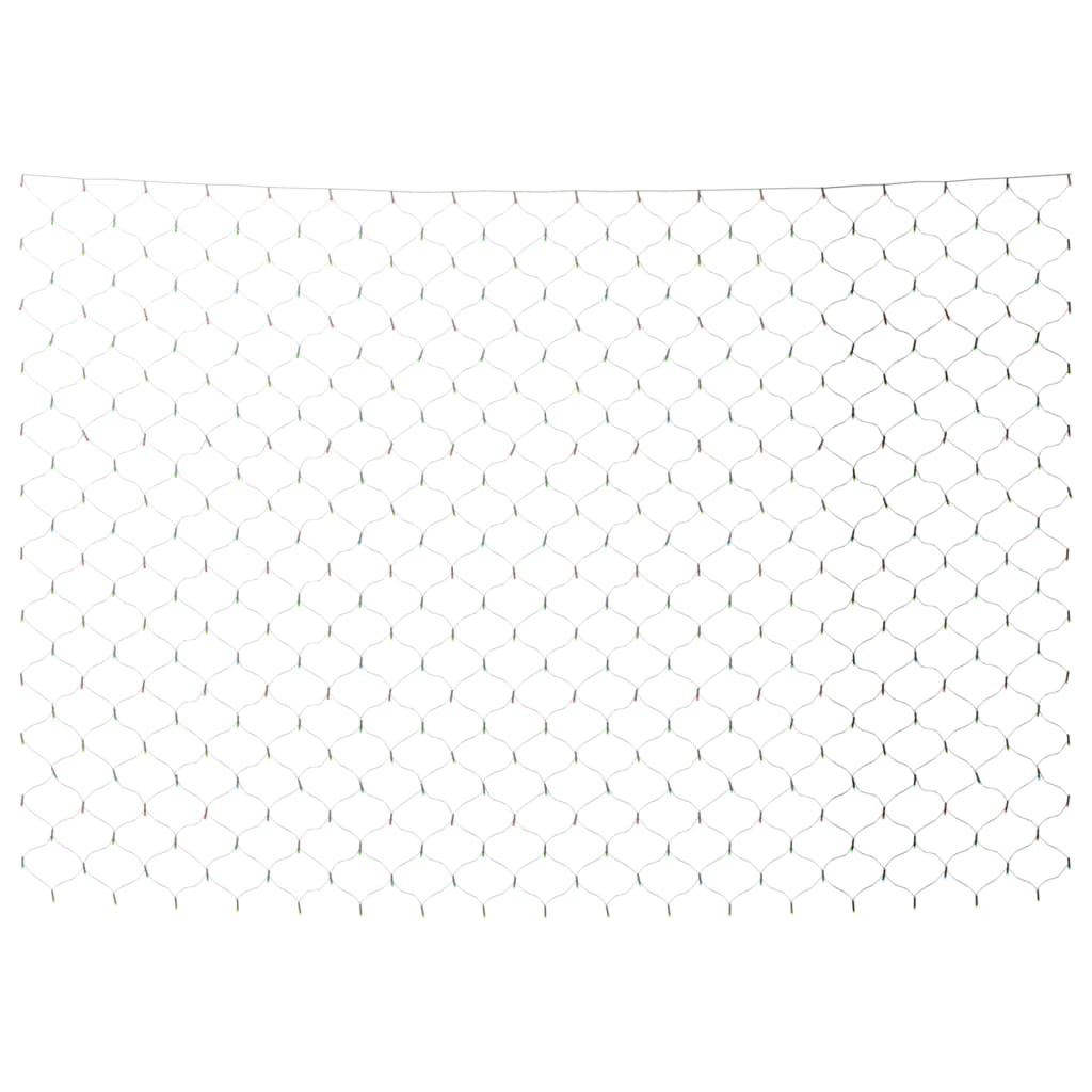 Kalėdinių lempučių tinklas, 3x2m, 204 įvairių spalvų LED