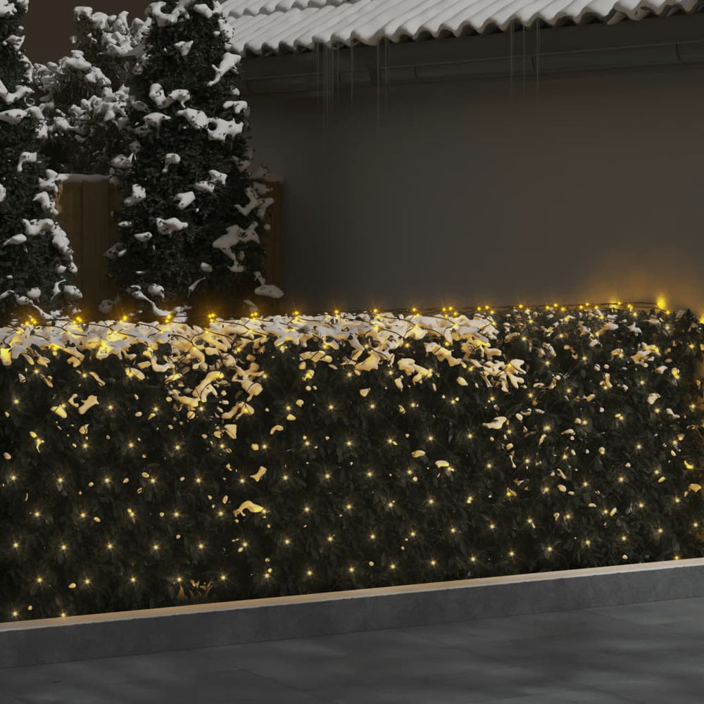 Kalėdinių lempučių tinklas, 3x3m, 306 šiltos baltos LED