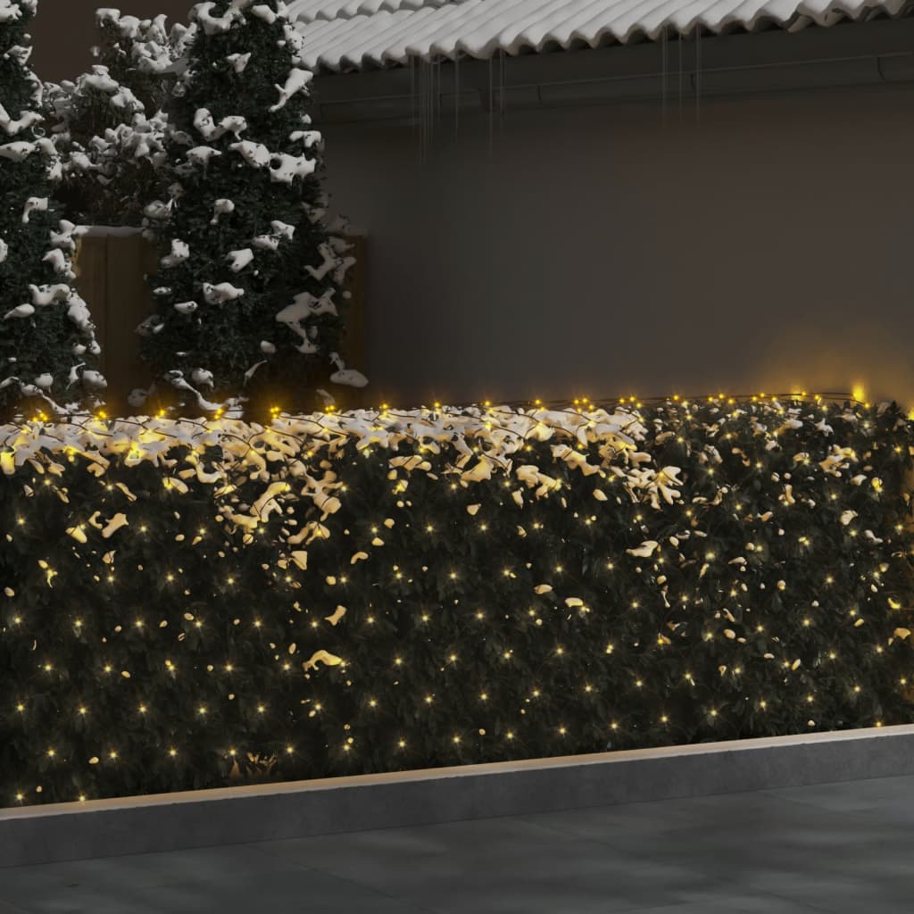 Kalėdinių lempučių tinklas, 4x4m, 544 šiltos baltos LED