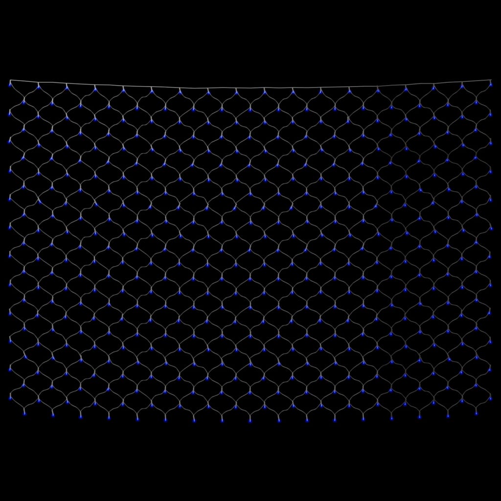 Kalėdinių lempučių tinklas, 4x4m, 544 mėlynos LED