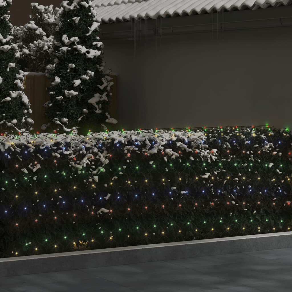Kalėdinių lempučių tinklas, 4x4m, 544 įvairių spalvų LED