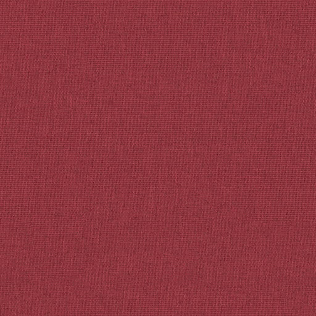 Baby bed with mattress, red color, linen fabric