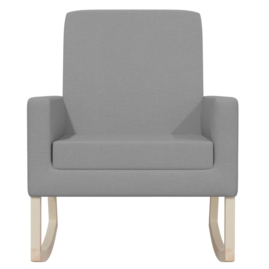 Rocking chair, light gray, fabric