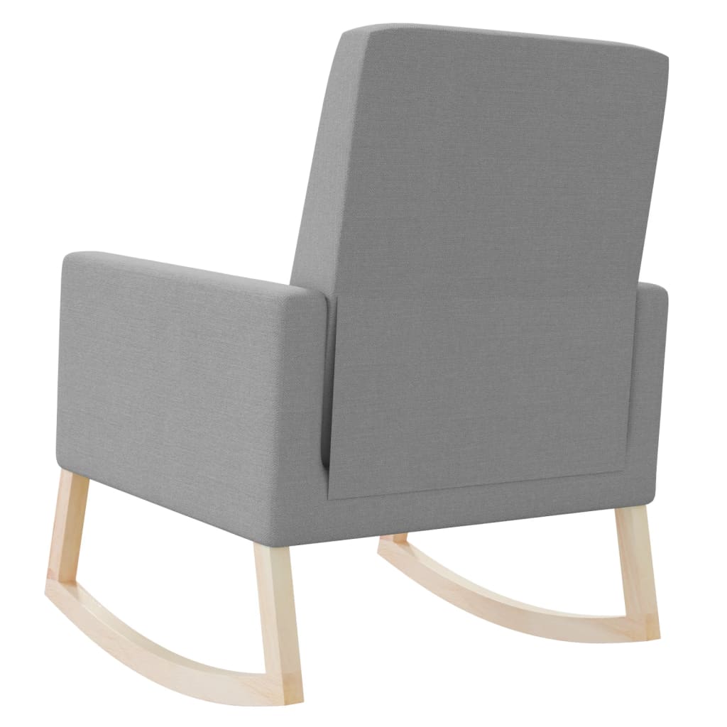 Rocking chair, light gray, fabric