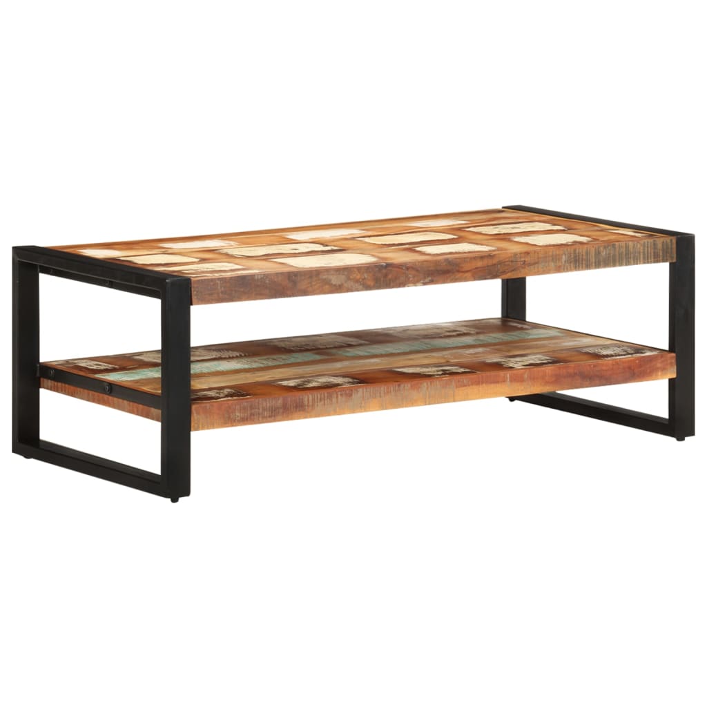 Coffee table, 120x60x40 cm, solid reclaimed wood