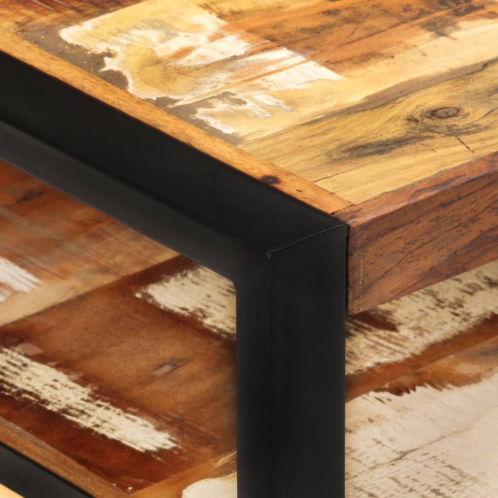 Coffee table, 120x60x40 cm, solid reclaimed wood