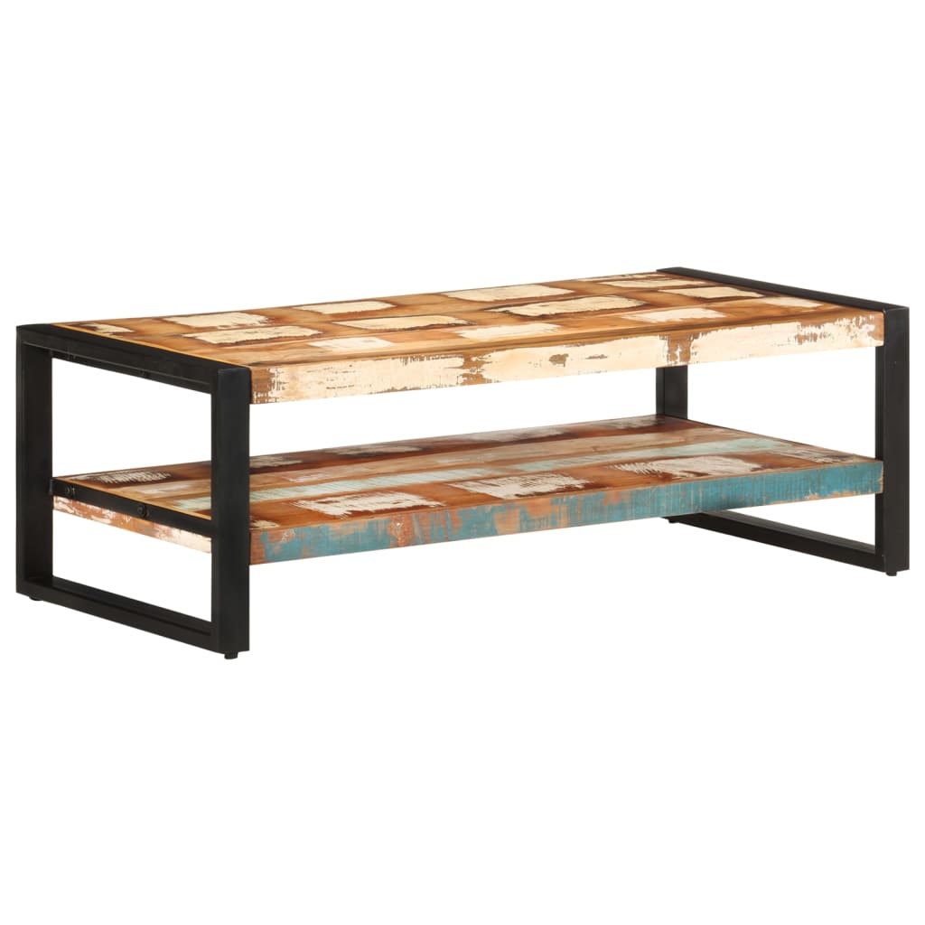 Coffee table, 120x60x40 cm, solid reclaimed wood