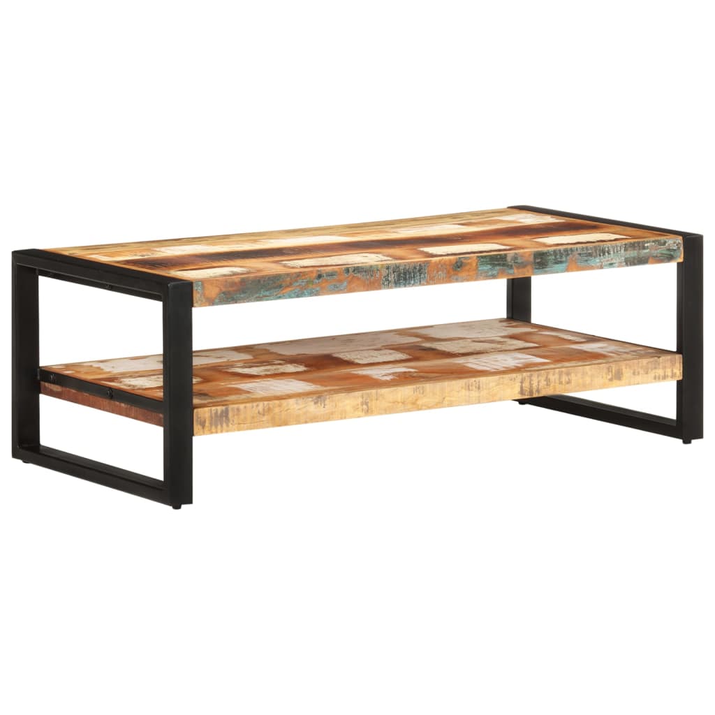 Coffee table, 120x60x40 cm, solid reclaimed wood