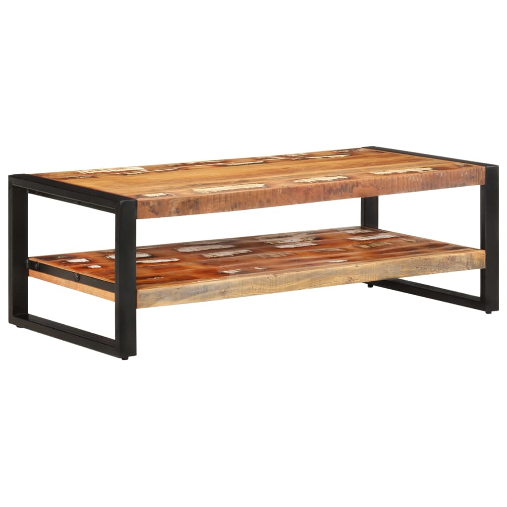 Coffee table, 120x60x40 cm, solid reclaimed wood