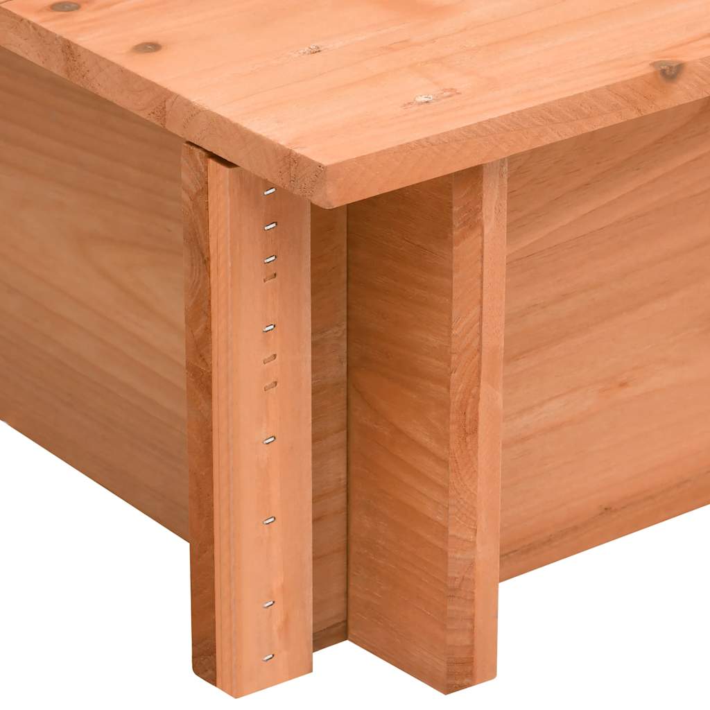 Sandbox with roof, 112x112x112cm, spruce wood