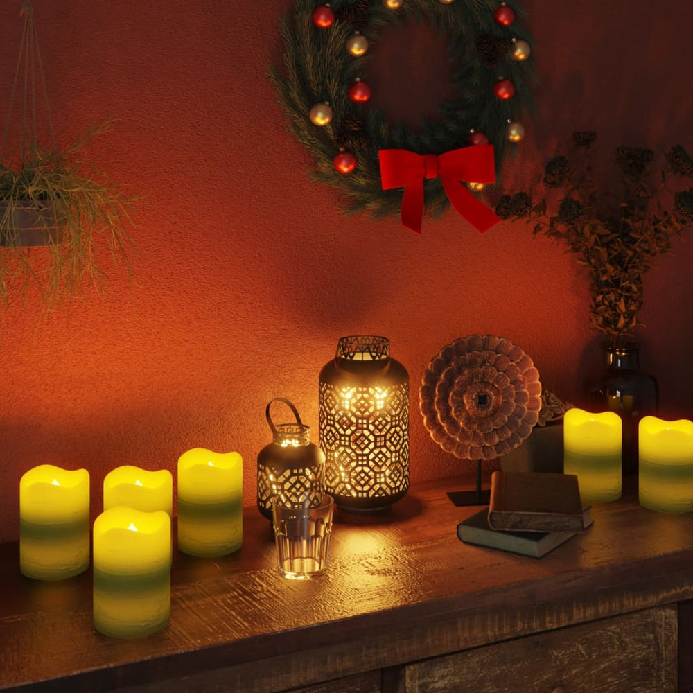 Flameless LED candles, 24 pcs., warm white, with remote control