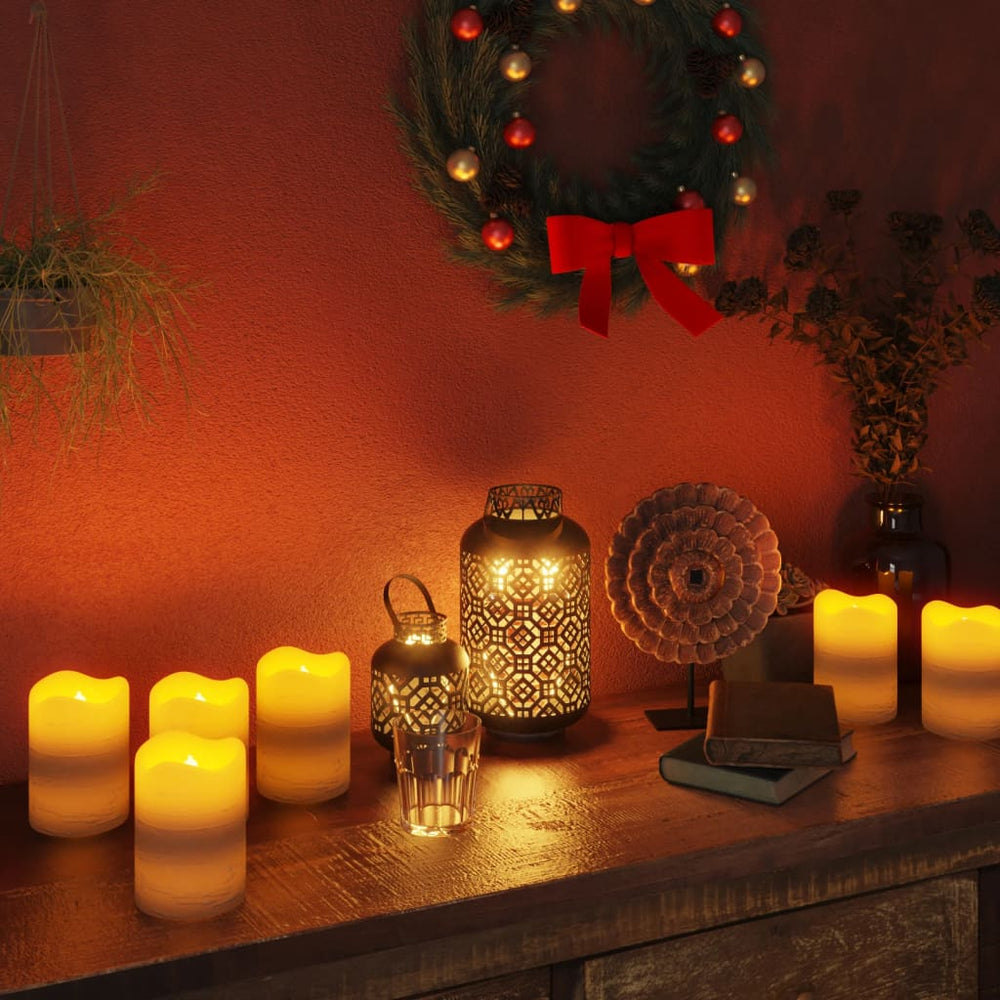 Flameless LED candles, 24 pcs., warm white, with remote control