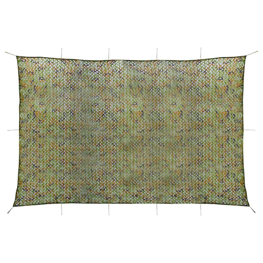 Kamuflāžas tīkls ar uzglabāšanas somu, zaļš, 5x8m