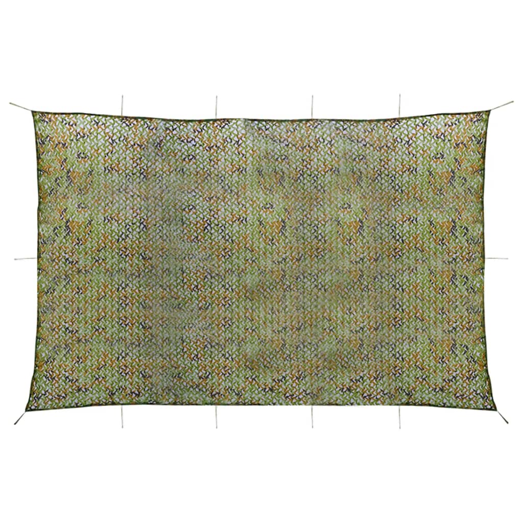 Camouflage net with storage bag, green, 6x7m