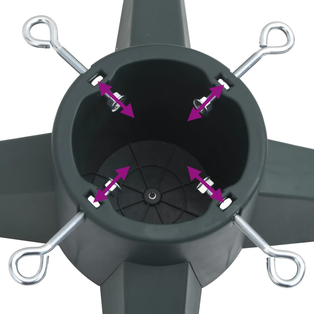 Kalėdų eglutės stovas, žalios spalvos, 55,5x55,5x15cm