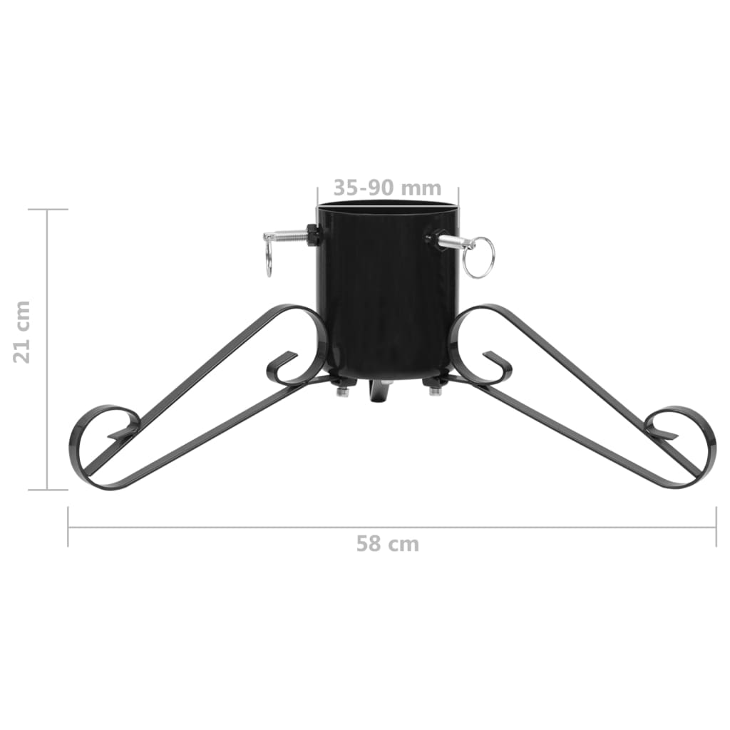 Christmas tree stand, black, 58x58x21cm