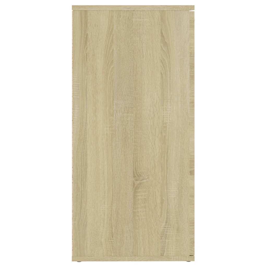 Sideboard, Sonoma Oak, 160x36x75cm, engineered wood