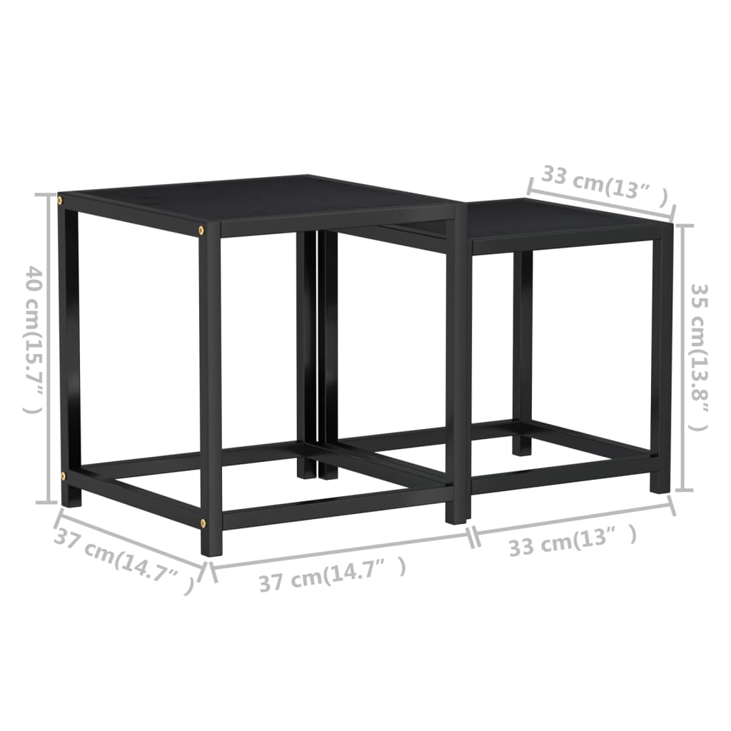 NICHOLAS II Coffee Table, black