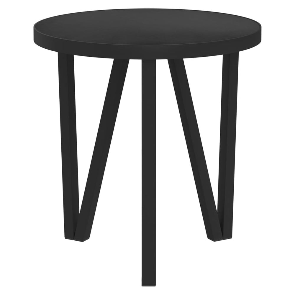 Coffee table, black, 35cm diameter, MDF