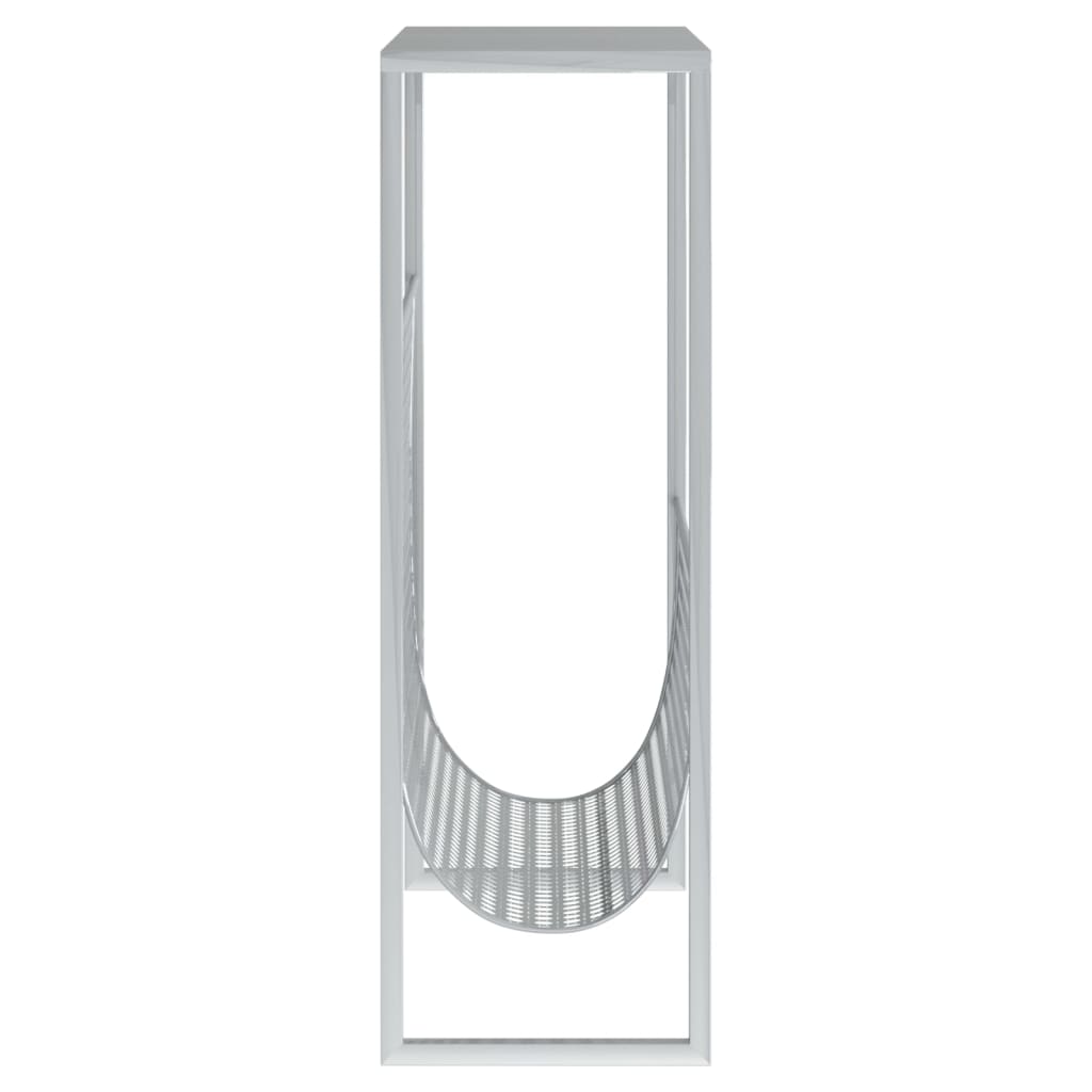Magazine holder, silver, 35x15x45cm, steel