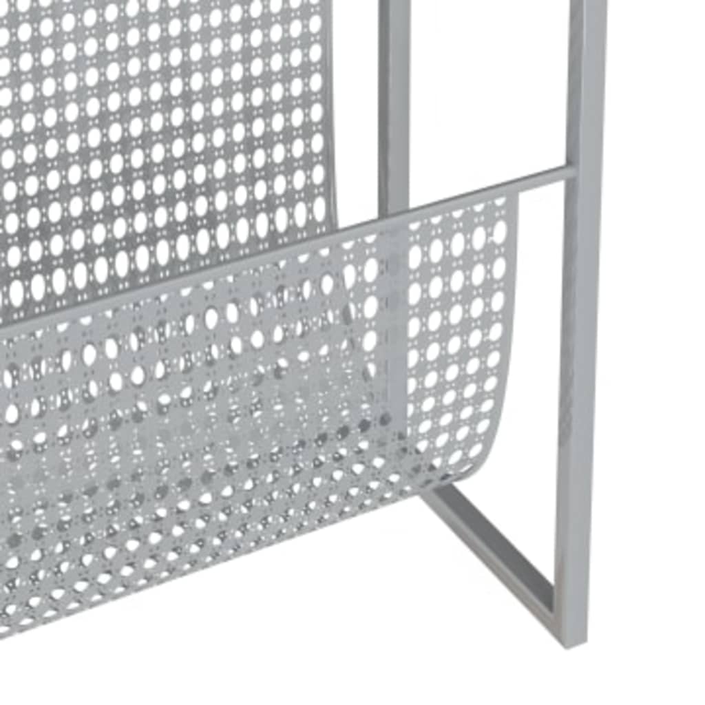 Magazine holder, silver, 35x15x45cm, steel