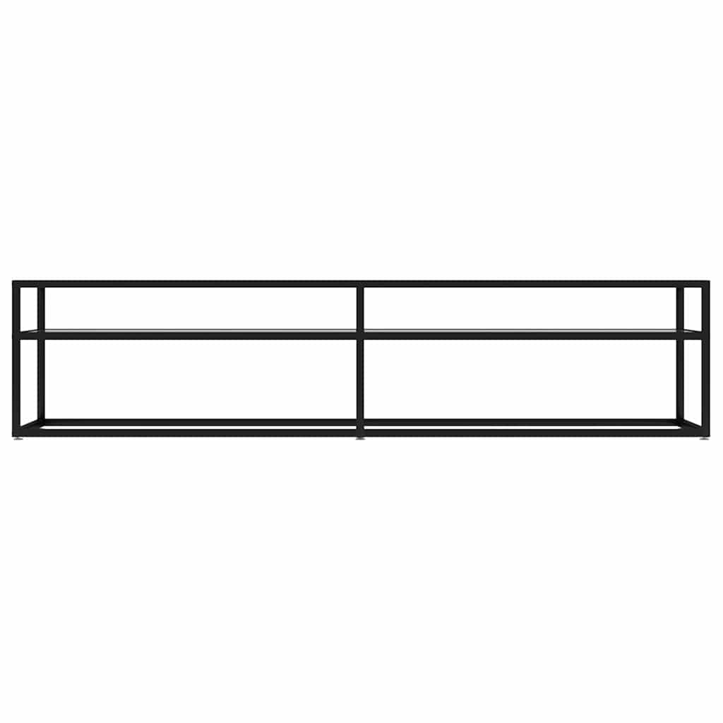 TV spintelė, skaidri, 180x40x40,5cm, grūdintas stiklas