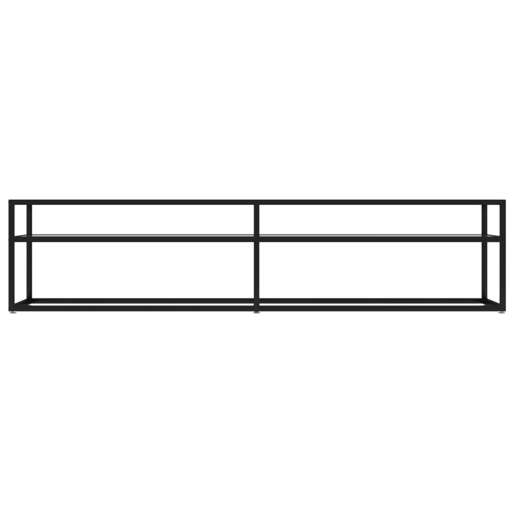 TV spintelė, skaidri, 180x40x40,5cm, grūdintas stiklas
